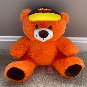 EUC Reese’s Peanut Butter Cup Orange Plush 10” Stuffed Bear The Hershey Company